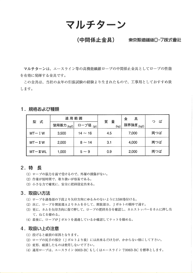 ロープ デンサン テトロンロープ 100m DPR-180 - 2